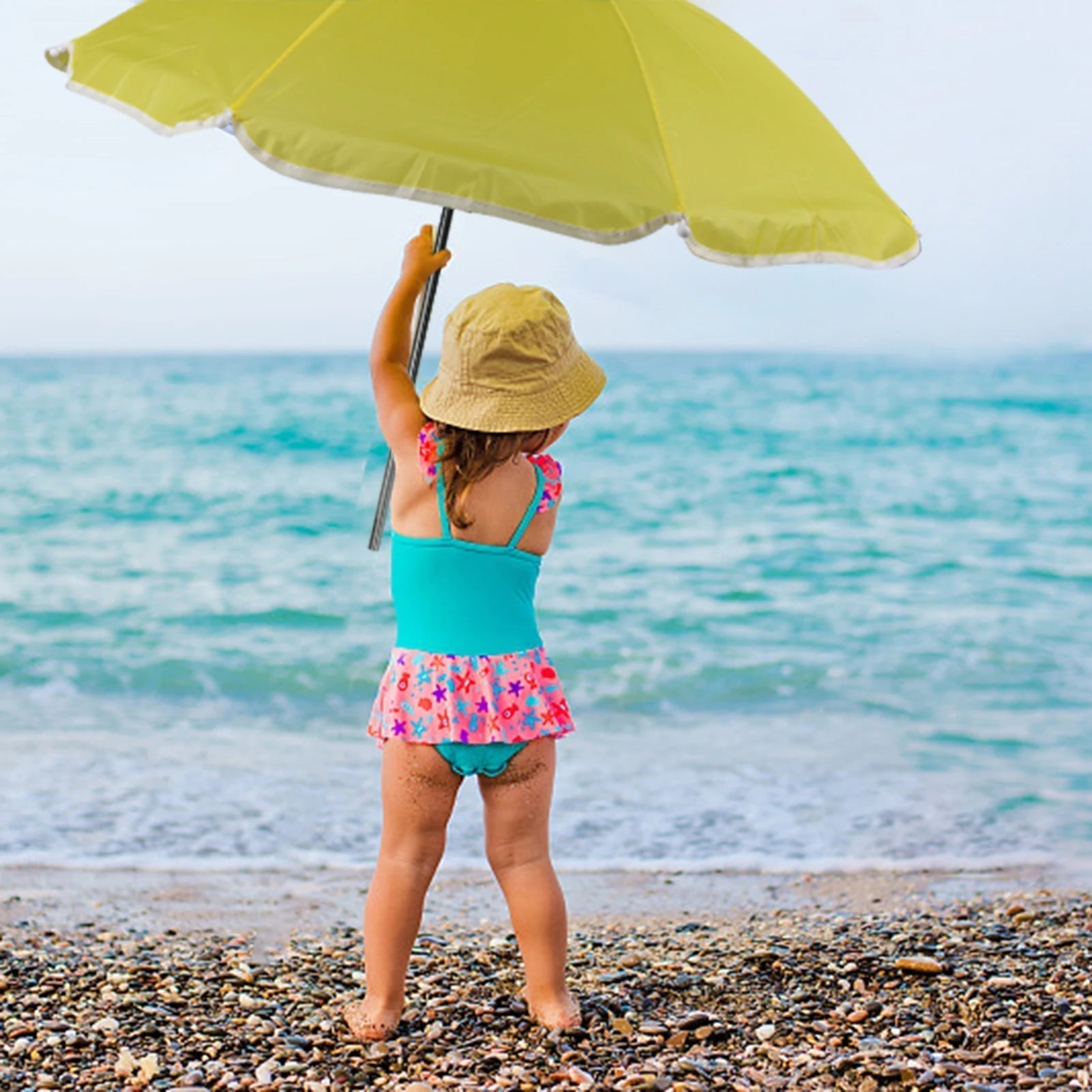 Faltbarer Kinderstuhl mit UV-Schutz für Strand und Garten