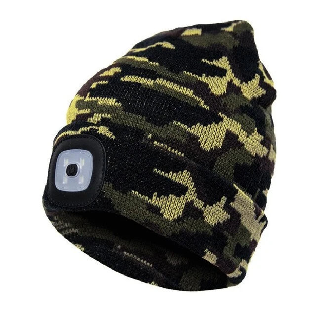 Beanie Mütze mit LED-Licht – warm und beleuchtet für draußen