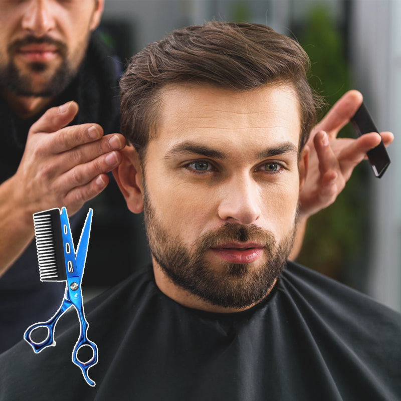 Professionelle Haarschere mit japanischem Kohlenstoffstahl – ergonomisch & präzi