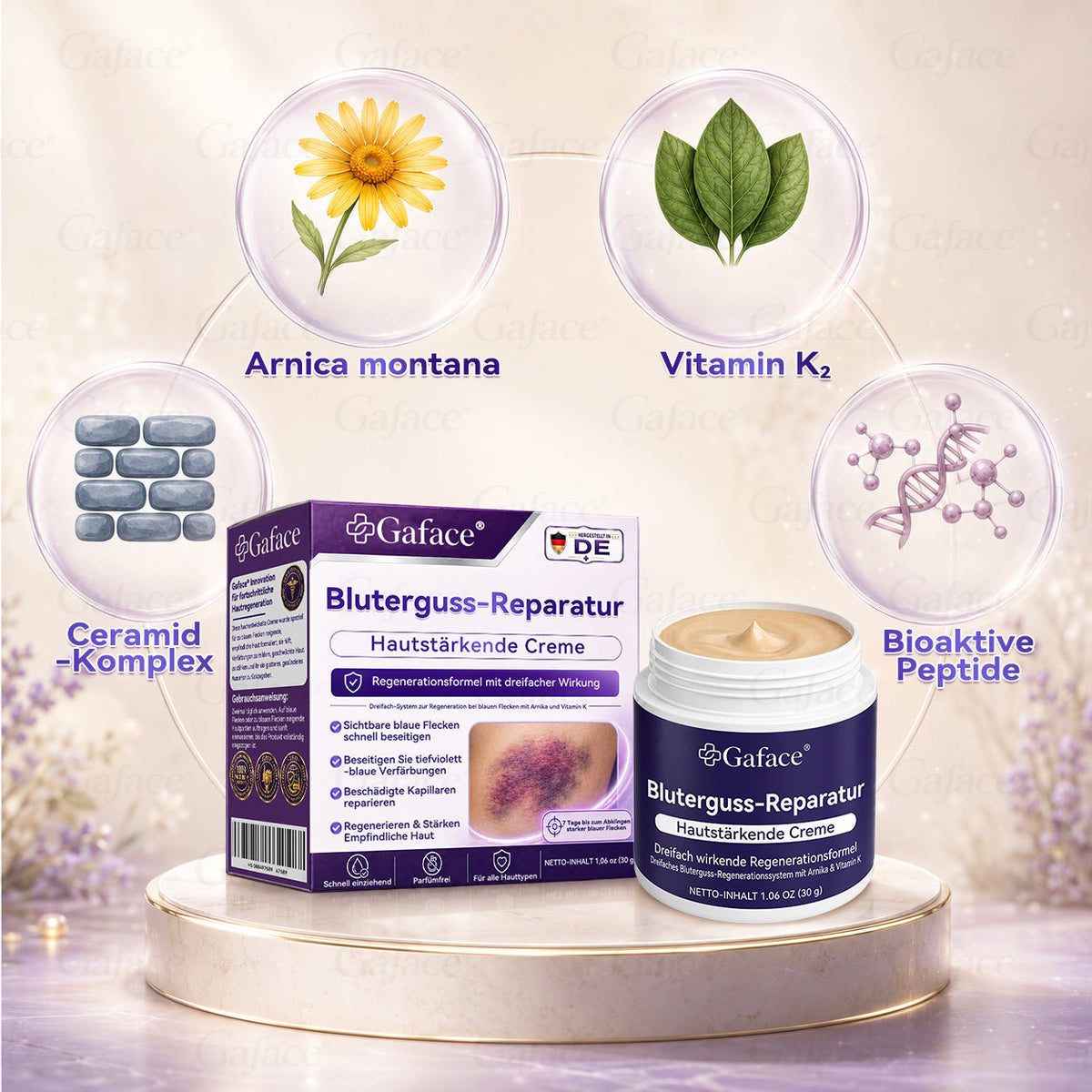 Vitamin K Creme mit Ringelblume für empfindliche & geschädigte Haut