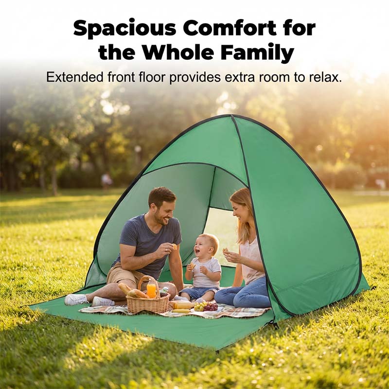 Pop-Up Strandmuschel mit UV-Schutz - Ultraleicht & Sekundenschnell