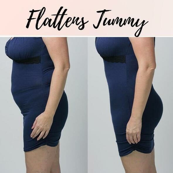 High-Waist Shapewear Hose mit Kreuzkompression - Bauch bis Oberschenkel