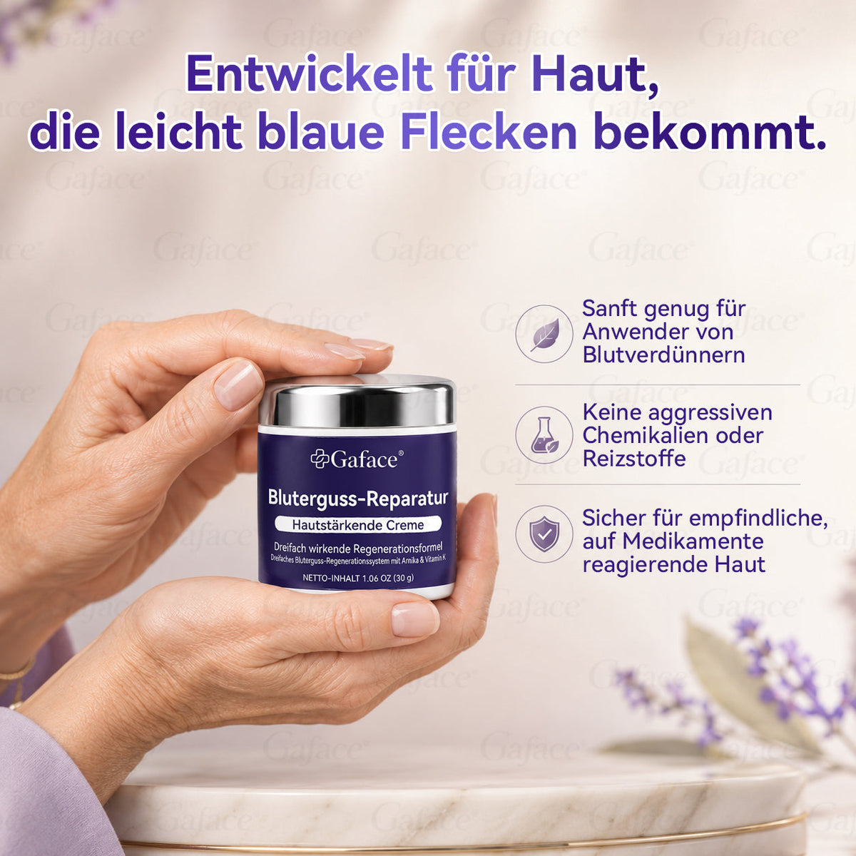 Vitamin K Creme mit Ringelblume für empfindliche & geschädigte Haut