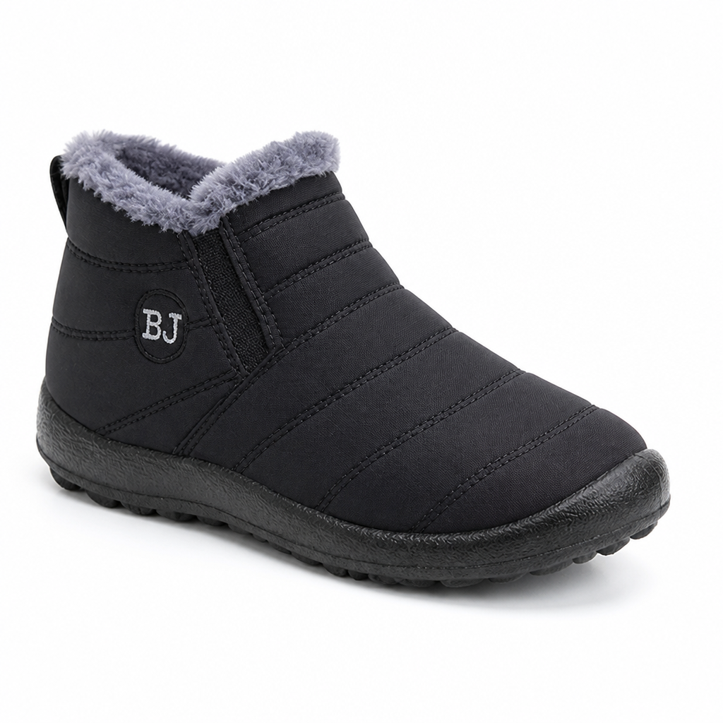 Damen Winterstiefel wasserabweisend mit Plüschfutter und Antirutschsohle