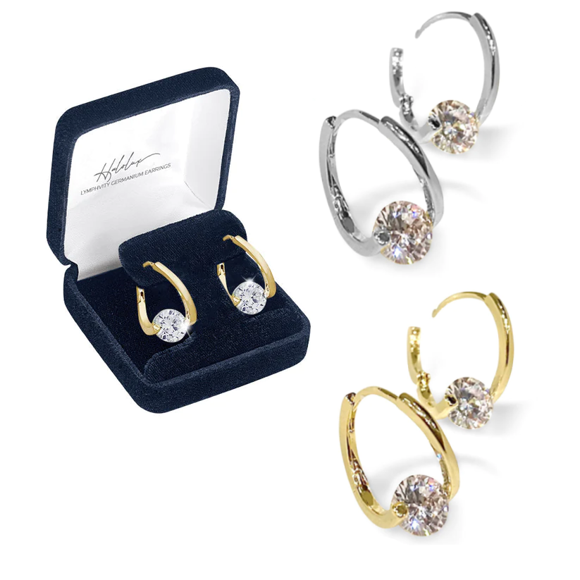 Magnetische Ohrringe Gold - Wellness Ohrstecker mit Magnettherapie