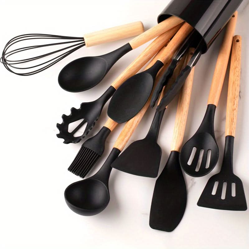 Silikon Küchenutensilien Set 12-teilig – hitzebeständig & BPA-frei