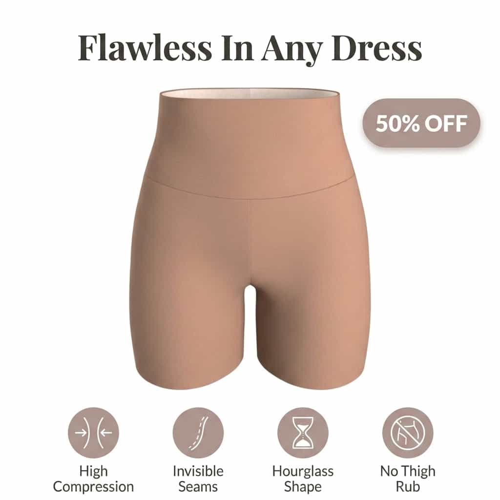 Nahtlose Shaper Shorts Damen - Anti Chafing Unterhose für Komfort