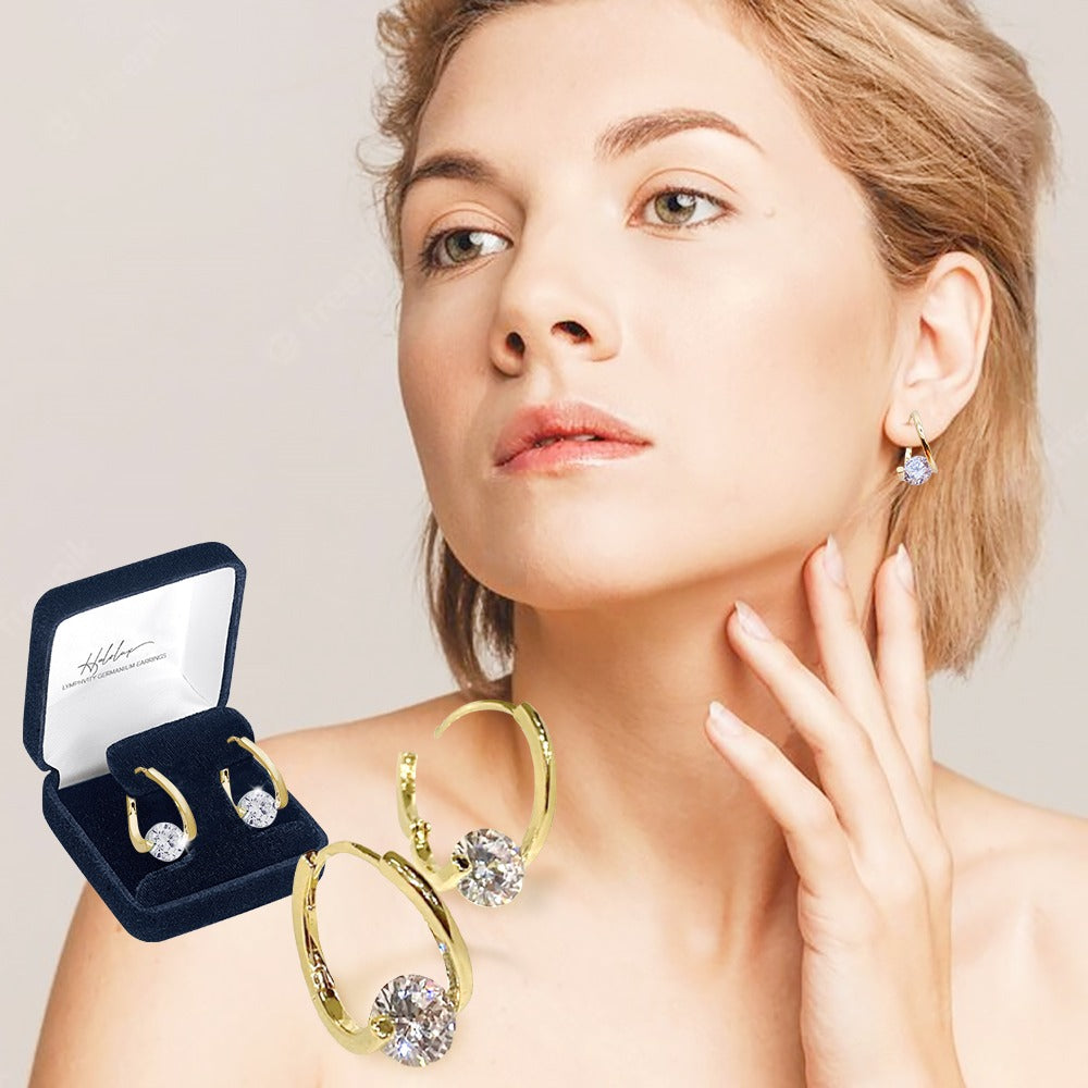 Magnetische Ohrringe Gold - Wellness Ohrstecker mit Magnettherapie