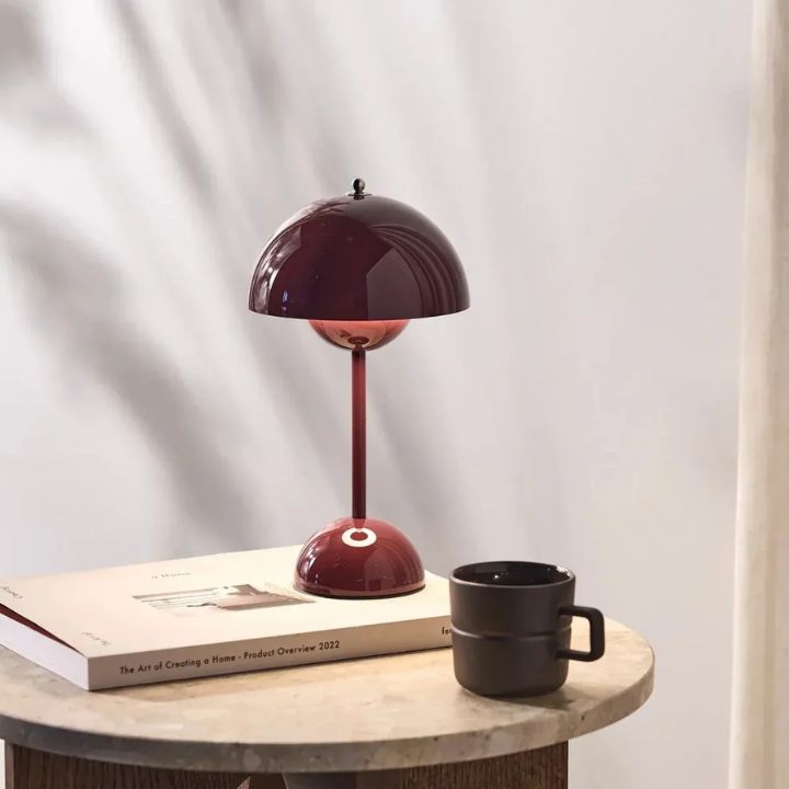 LED Tischlampe kabellos dimmbar - Moderne Akku Nachttischlampe 3 Stufen