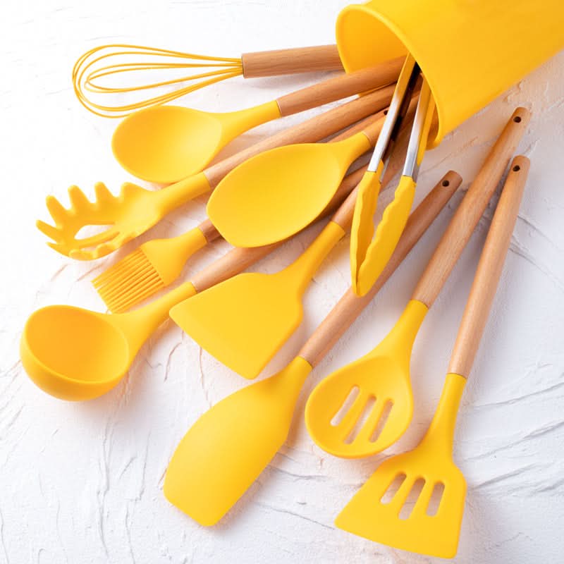 Silikon Küchenutensilien Set 12-teilig – hitzebeständig & BPA-frei
