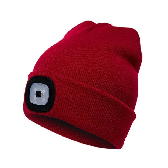 Beanie Mütze mit LED-Licht – warm und beleuchtet für draußen