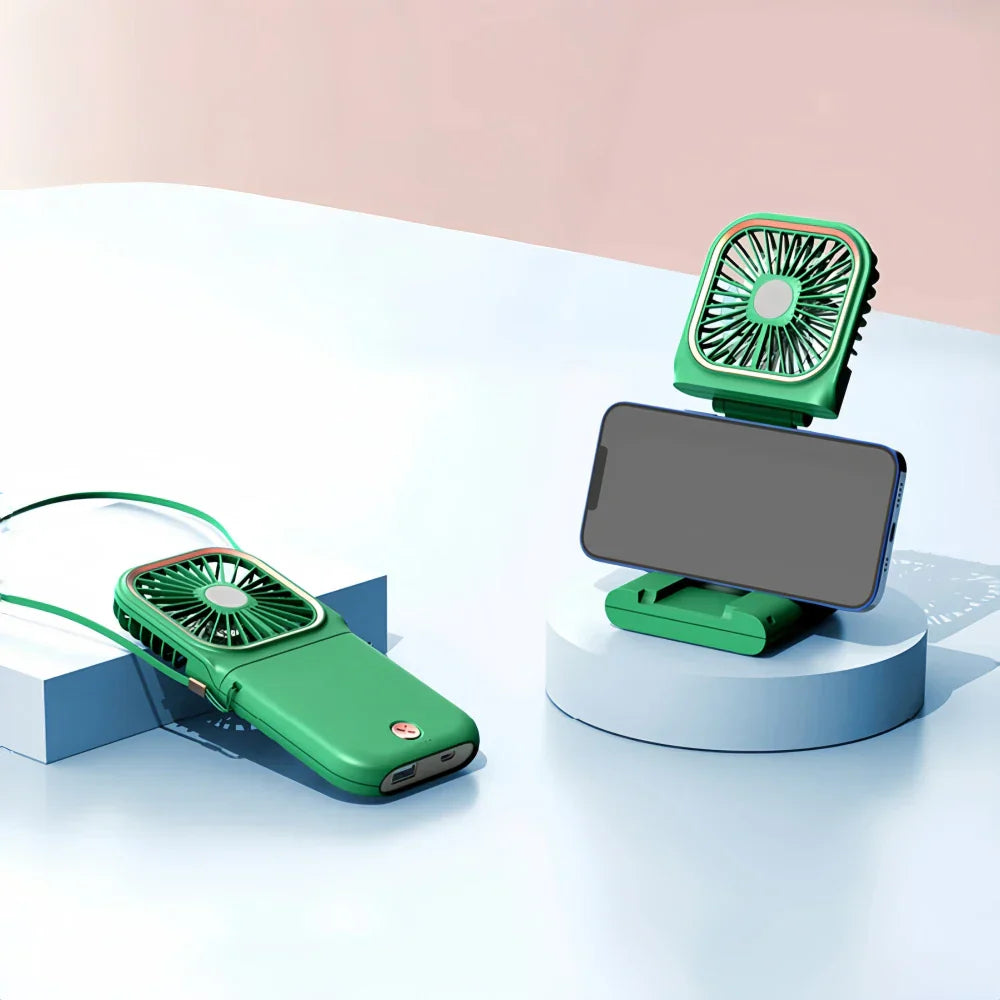 Faltbarer Handfächer Wiederaufladbar – 3000 mAh Akku, 3 Stufen