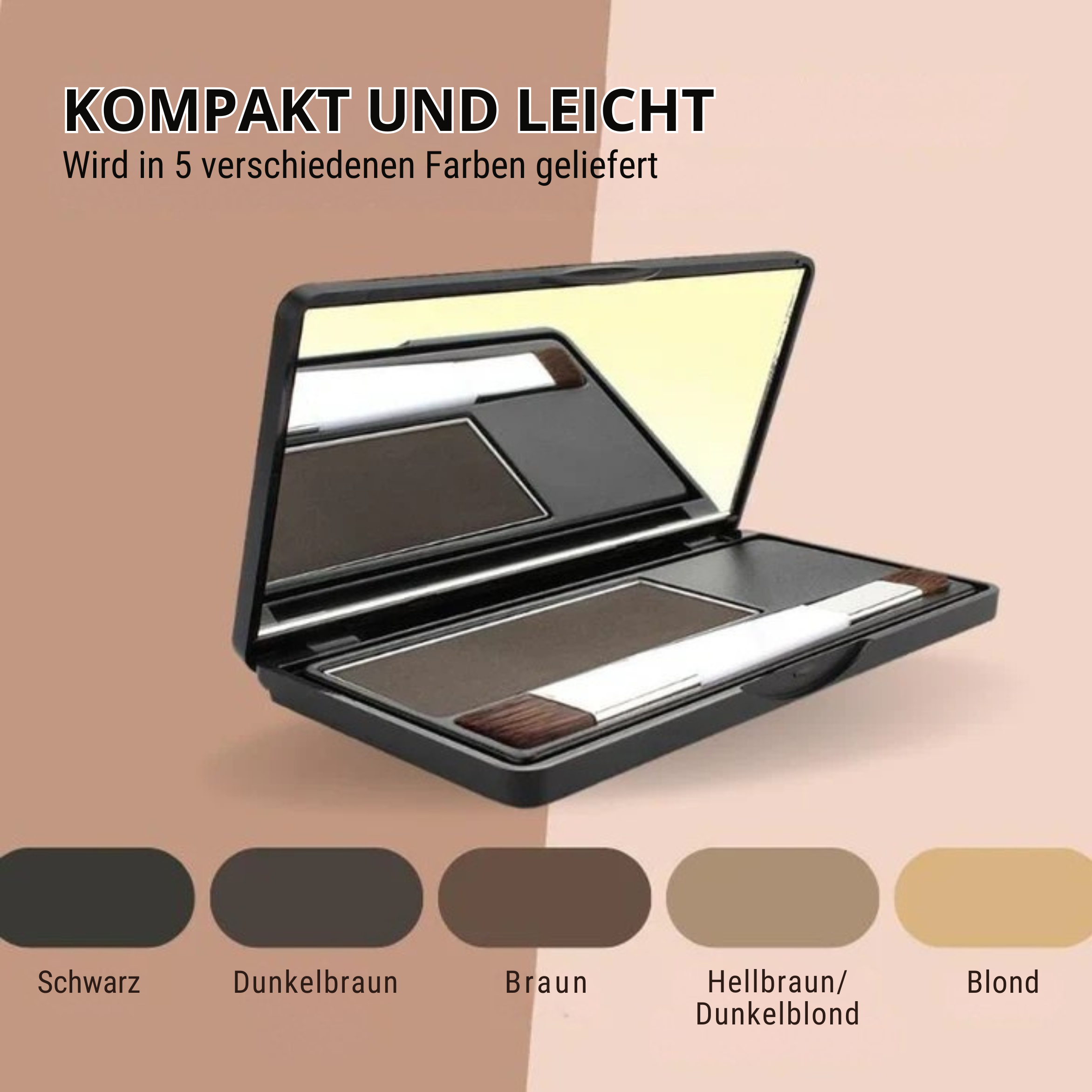 Haaransatz Puder - Natürliche Haarlinie Abdeckung für alle Haartypen