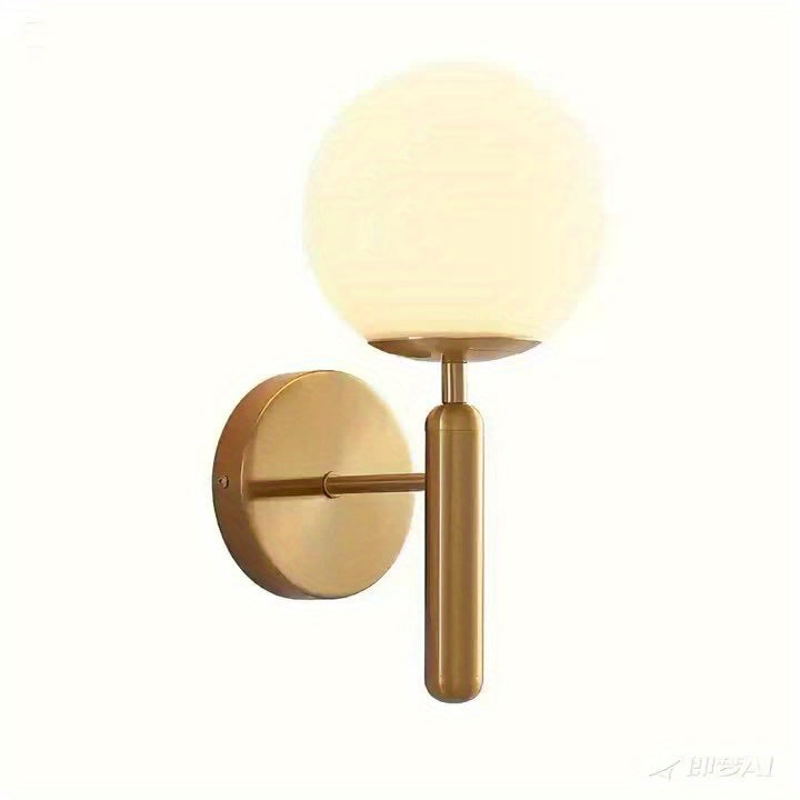 Glas Wandleuchte mit Kugelform für elegantes Ambiente