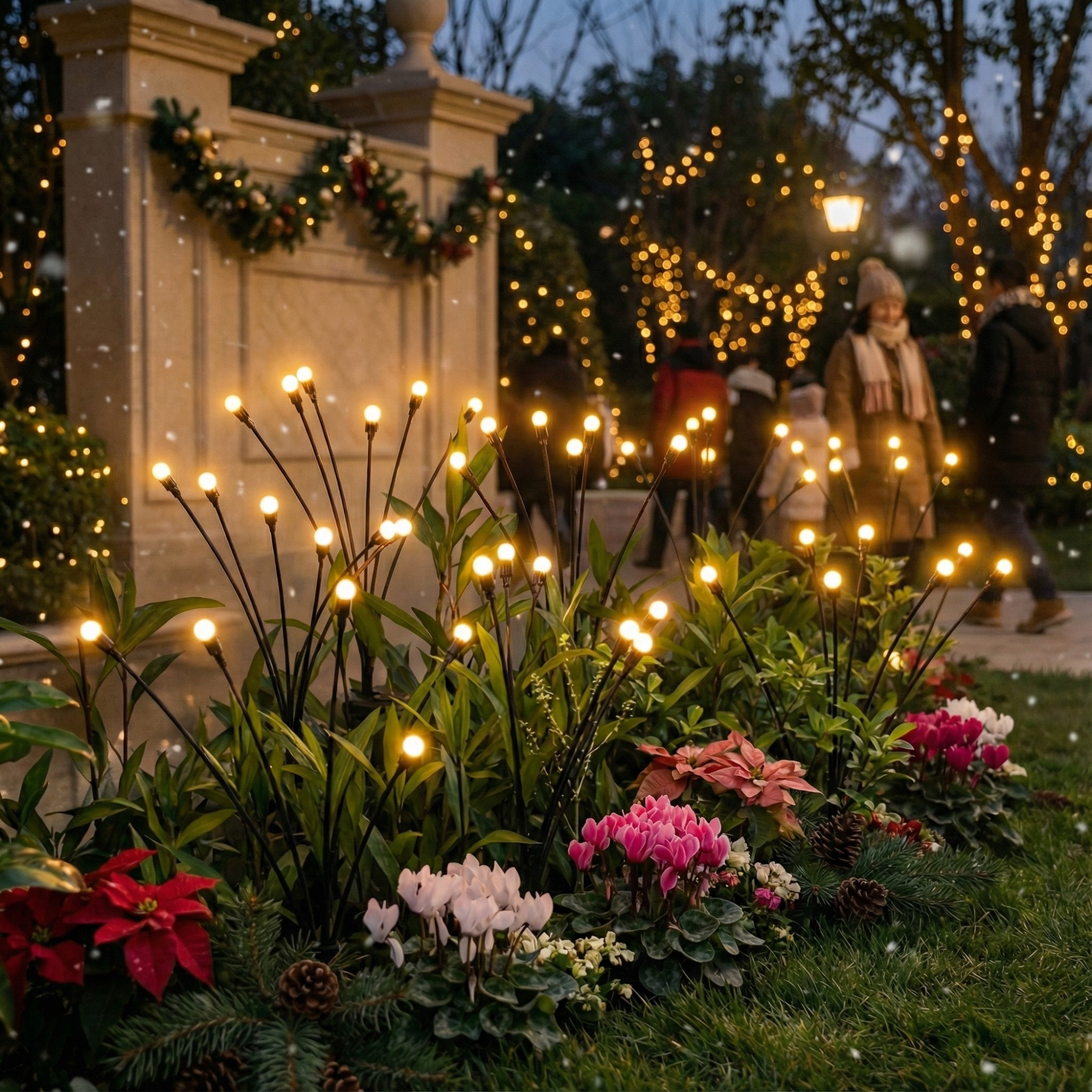 Solar Gartenlichter LED - Warmweiße Außenbeleuchtung für Garten & Terrasse