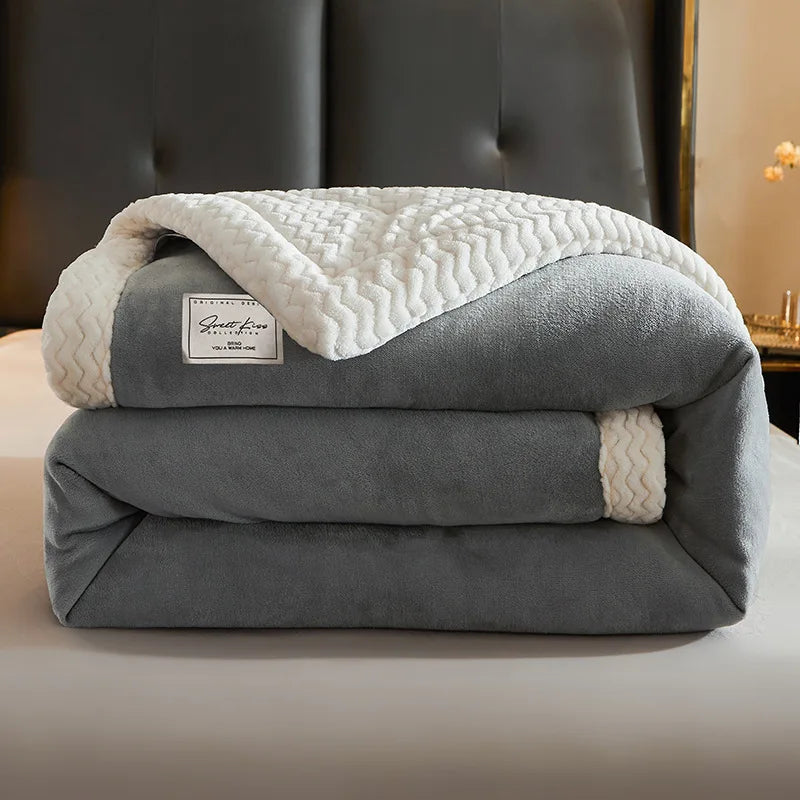 Fleece Decke 150x200 cm – weiche Wohndecke für zwei Personen