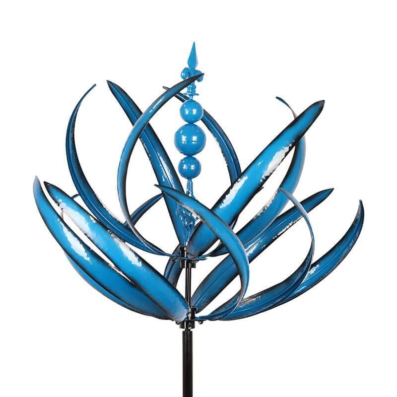 Dekorative Garten-Wetterfahne im Lotus-Design – Rostfreies Metall
