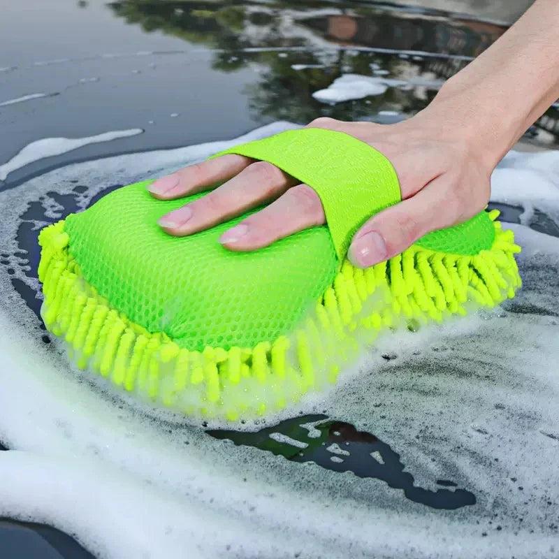 Mikrofaser Autowaschset – Komplett-Set mit Schwamm, Handschuhen & Bürsten
