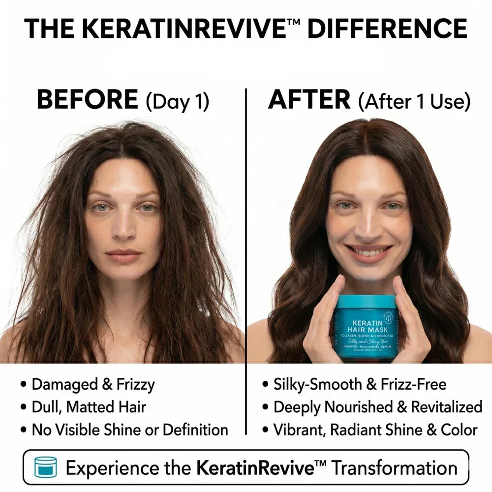 Haarmaske mit Biotin & Kollagen – Intensive Feuchtigkeitspflege für trockenes