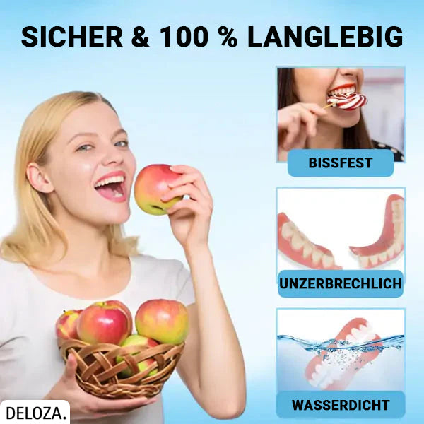 Flexibler Zahnersatz aus Silikon für natürliches Lächeln