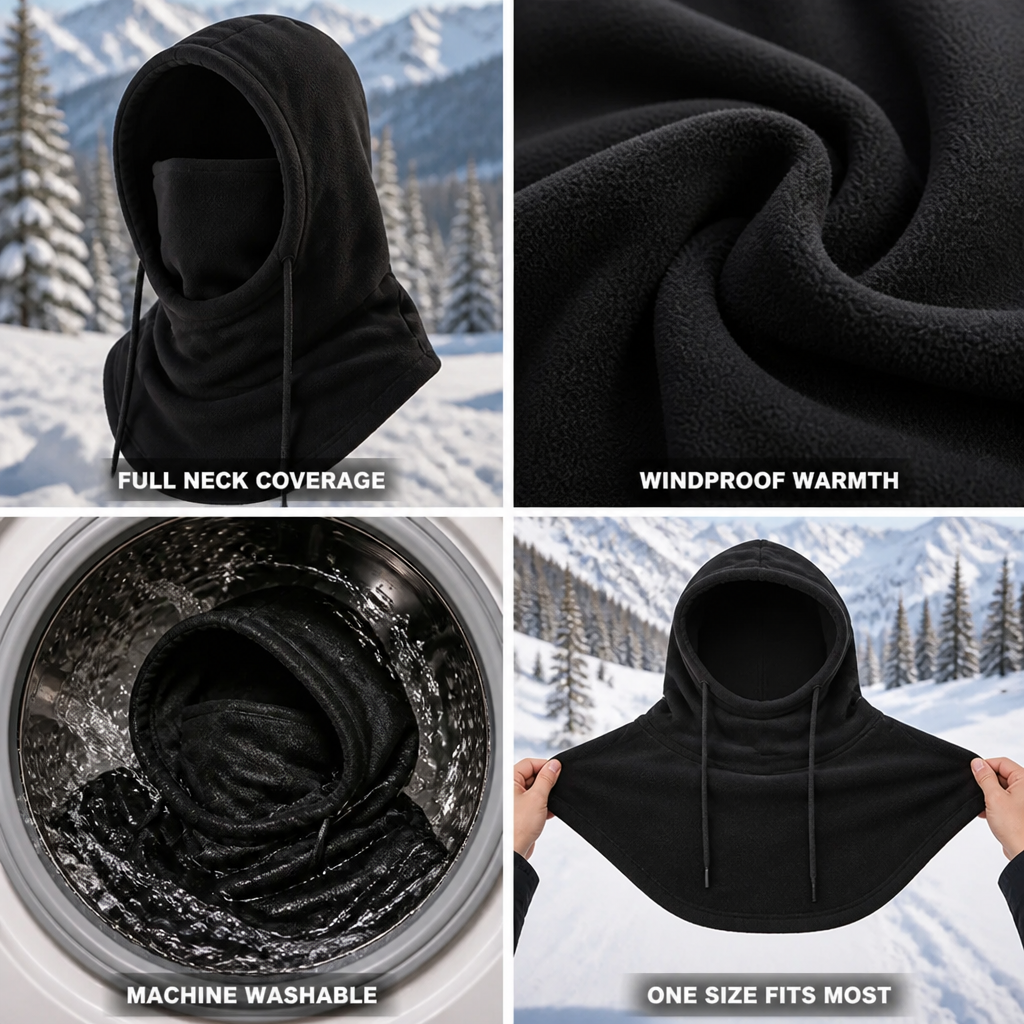 Wintermütze mit Nackenschutz – winddicht für Kopf und Nacken