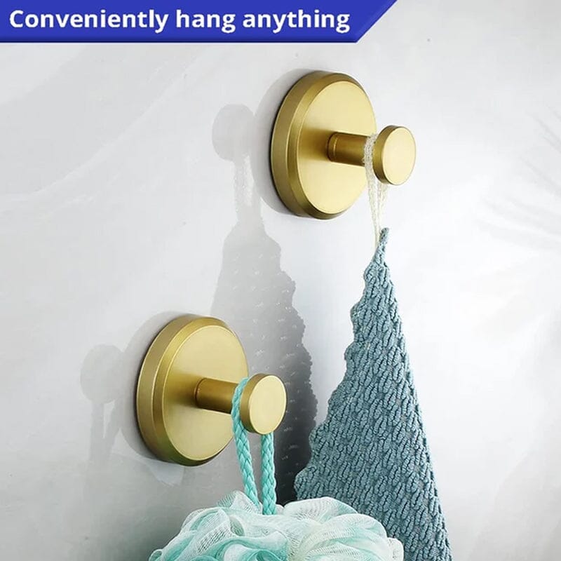 Edelstahl Wandhaken Modern – Selbstklebend für Bad, Küche & Flur