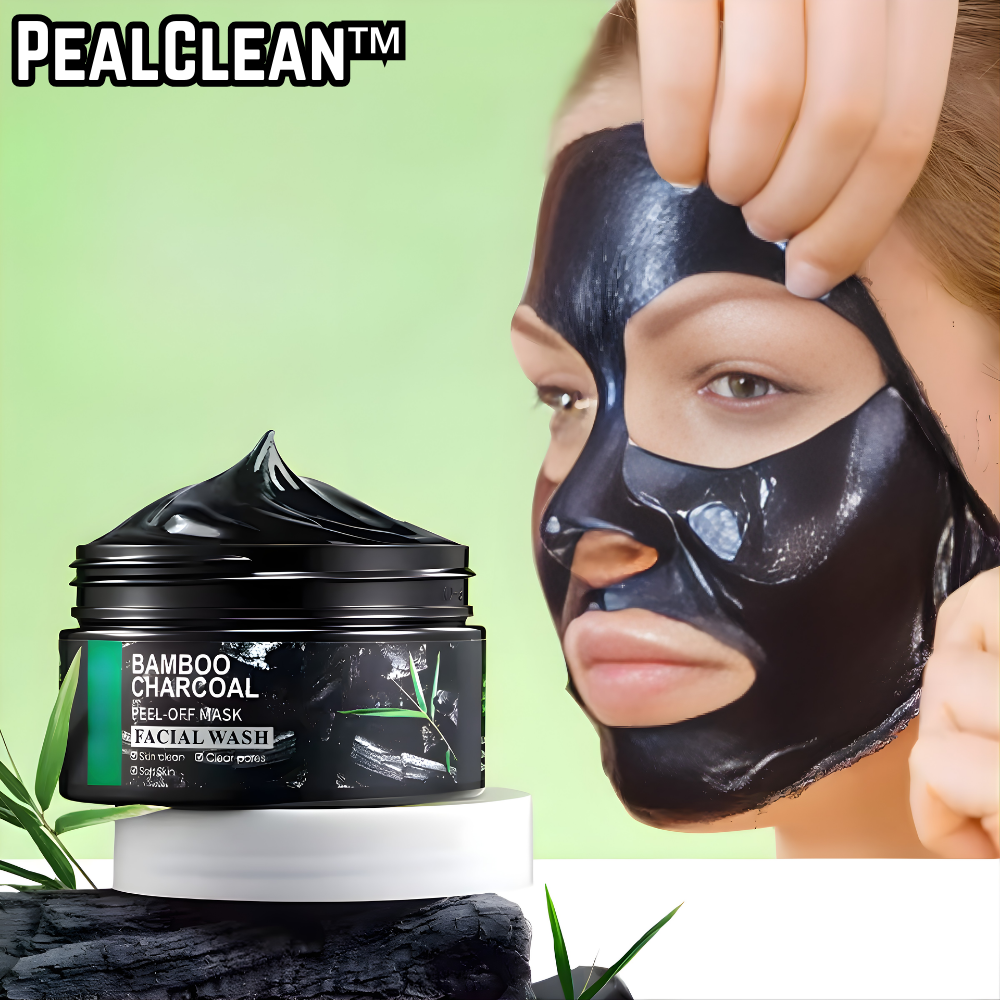 Aktivkohle Peel-Off Gesichtsmaske - Porentiefe Reinigung Bambus