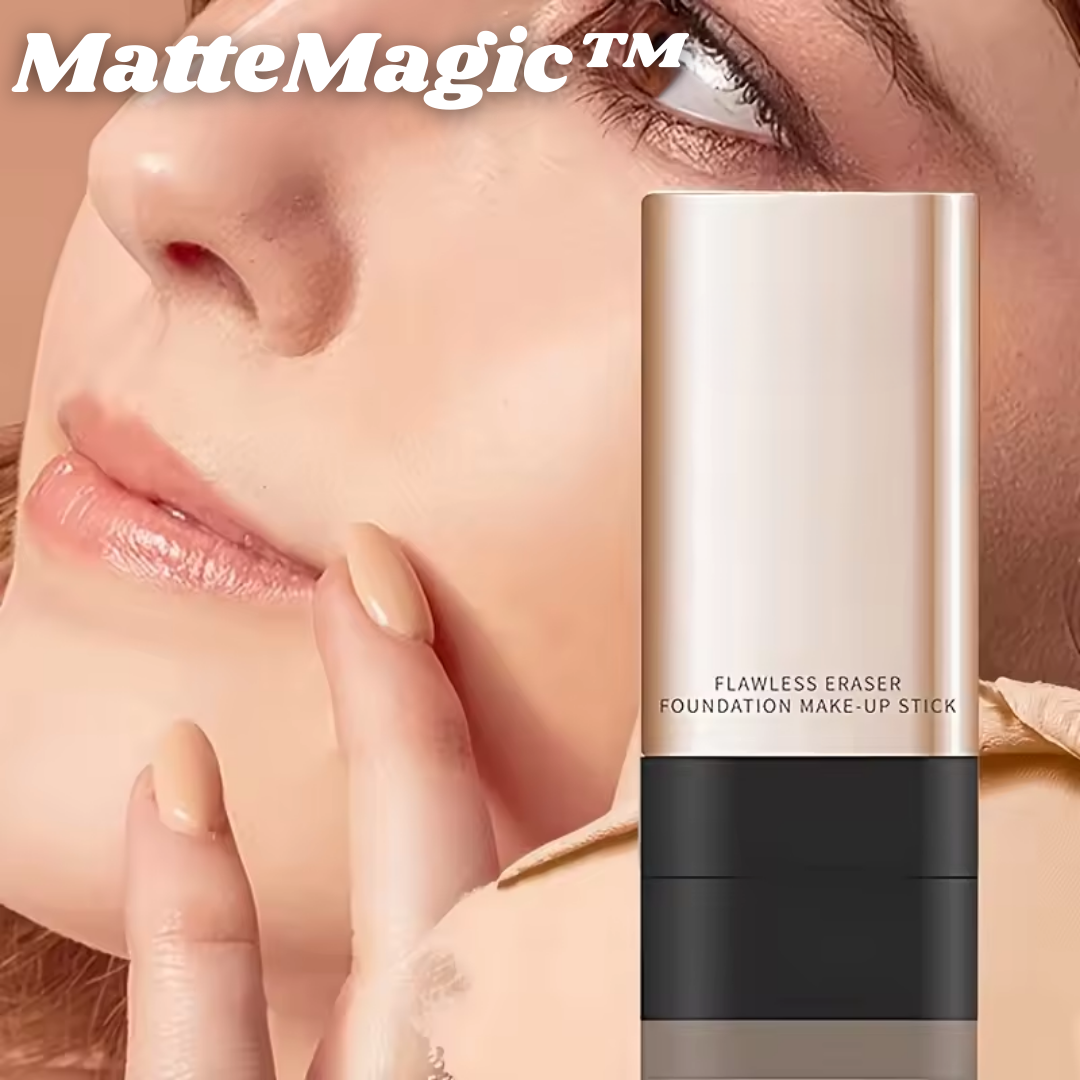 Foundation Stick Matt mit Concealer und integriertem Pinsel