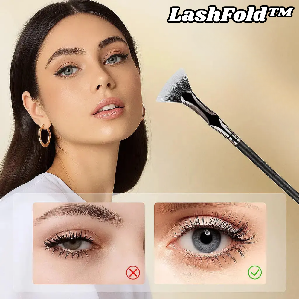 Fächerförmige Wimpernbürste faltbar für getrennte Wimpern ohne Klümpchen