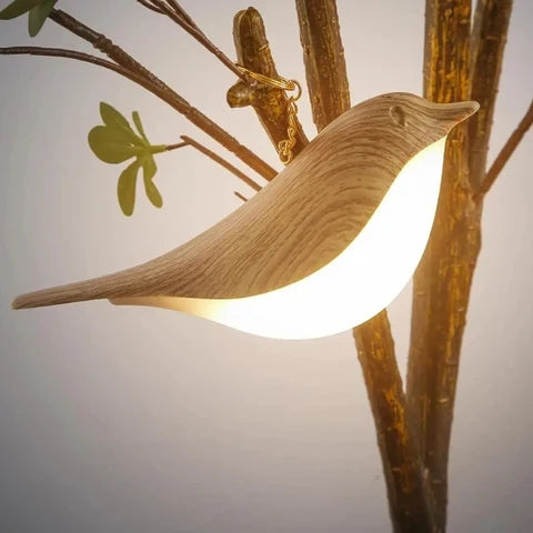 Tischleuchte mit Aromadiffuser und dimmbarem Licht in Vogelform