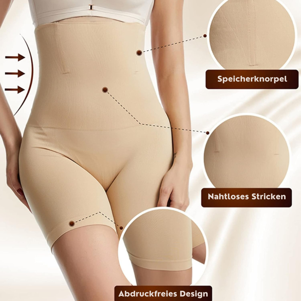 Nahtlose Shapewear Damen - Hohe Taille Formwäsche Komfort