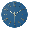 Moderne Wanduhr für Wohnzimmer – lautloser Quarzantrieb