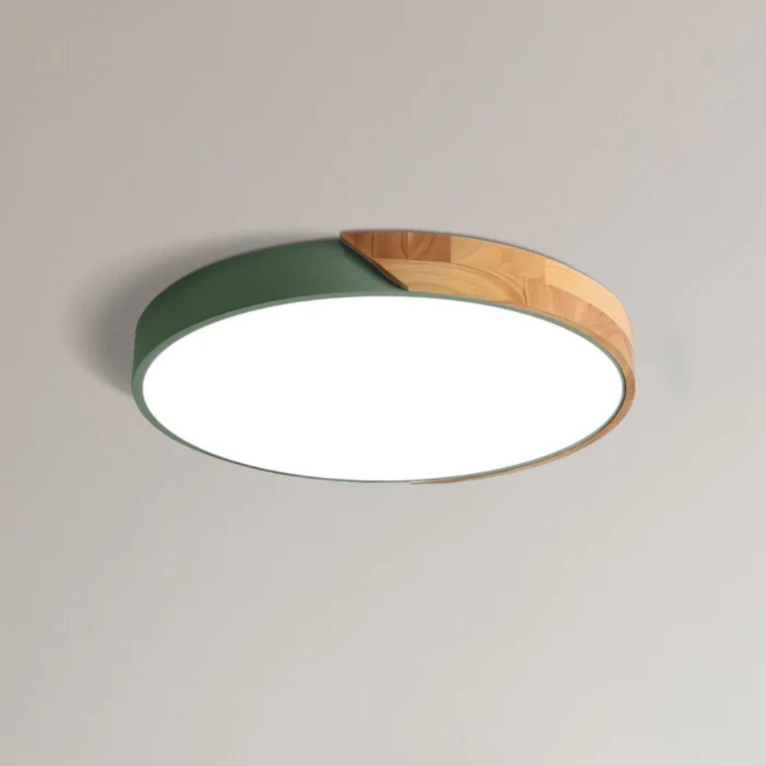 Holz-Deckenleuchte im Skandi-Stil mit LED – natürliches Designlicht