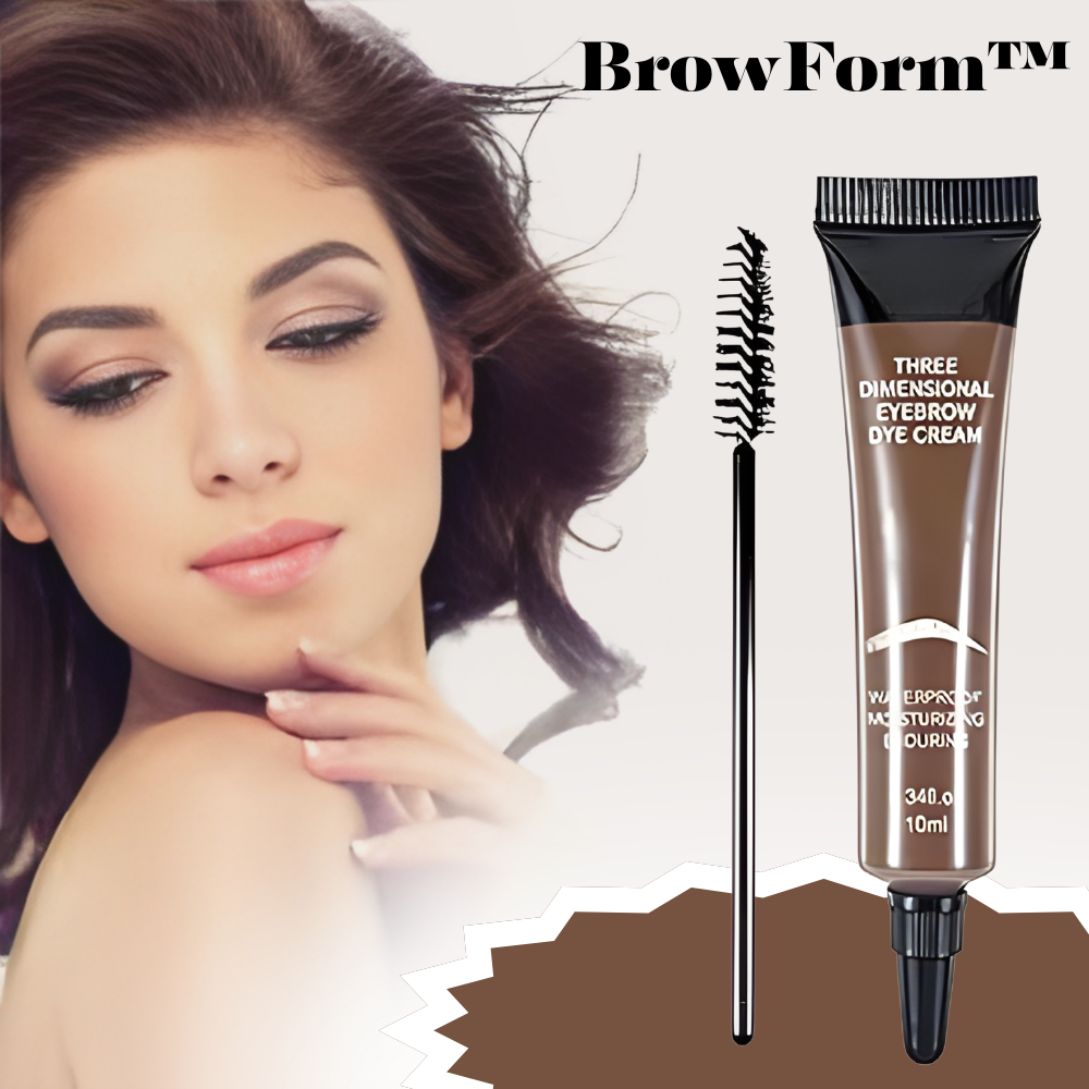 Augenbrauen Liner Creme mit Pinsel für vollere natürliche Brauen
