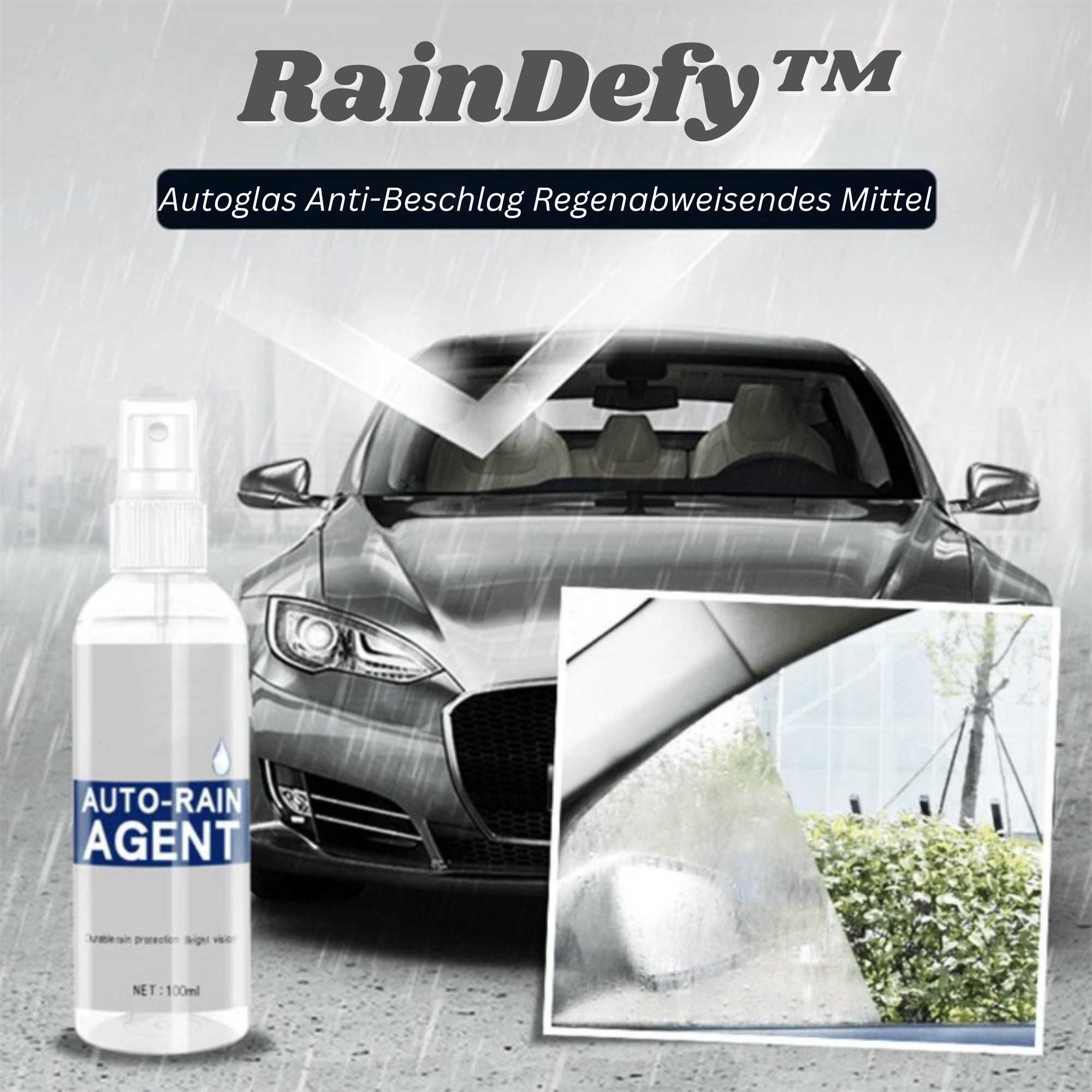 Nano Scheibenversiegelung – Regenabweiser & Antibeschlag für Glas