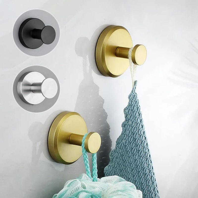 Edelstahl Wandhaken Modern – Selbstklebend für Bad, Küche & Flur