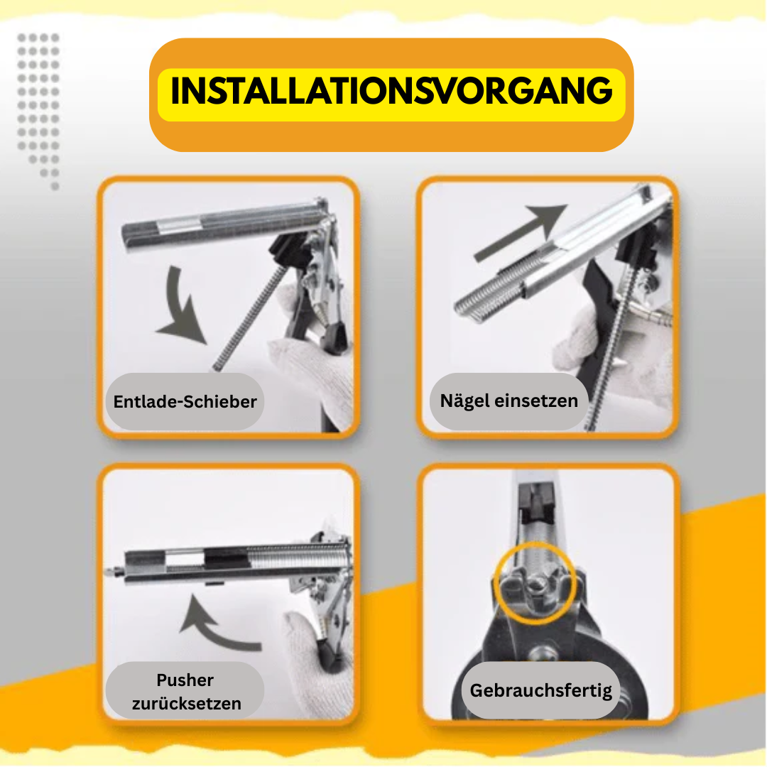 Nagelringzange für Käfigmontage - Ergonomisches Werkzeug aus 65Mn-Stahl