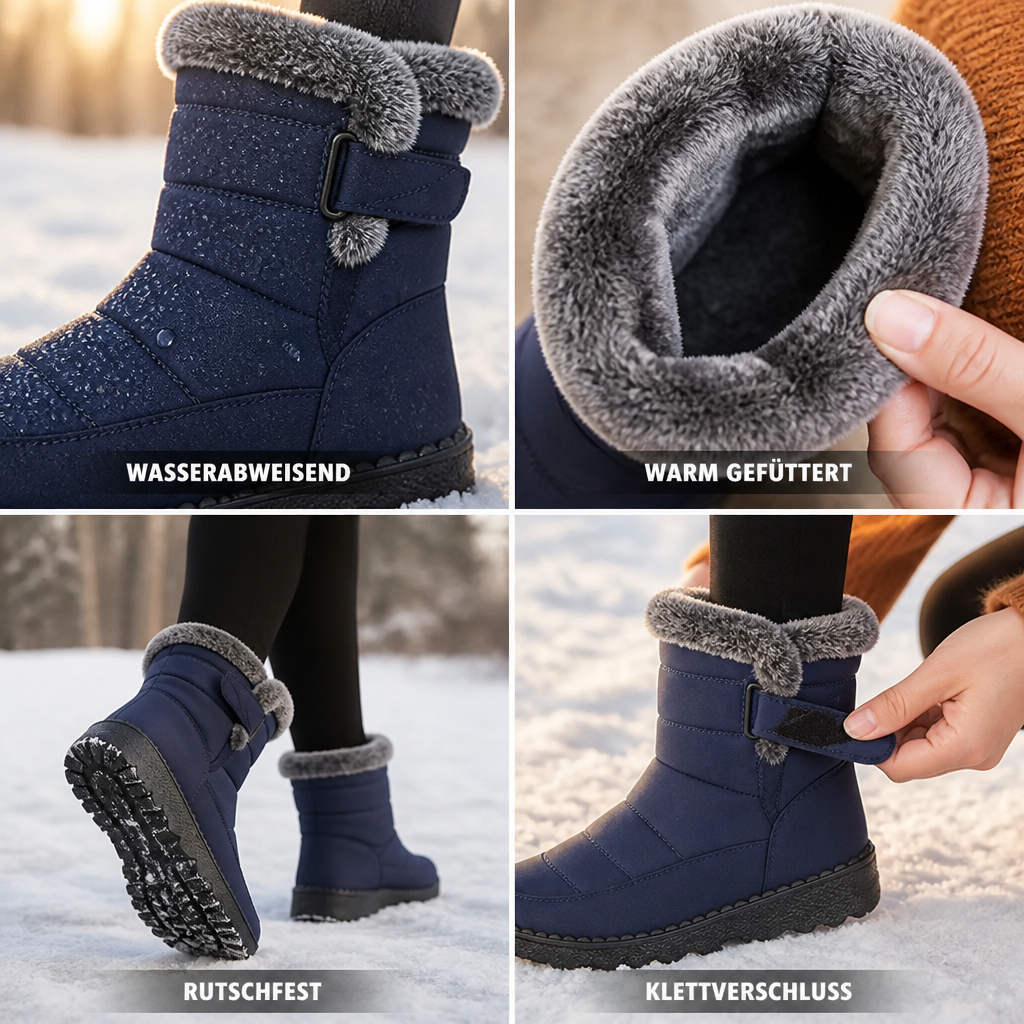 Gefütterte Winterstiefel Damen – wasserabweisend & rutschfest