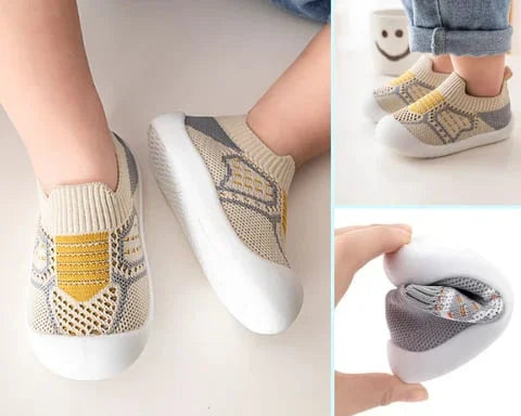 Babyschuhe rutschfest mit weicher Sohle für erste Schritte