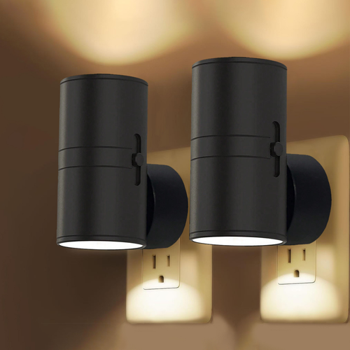 Dimmbares LED-Nachtlicht mit Drehregler – Warmweiß für Steckdose