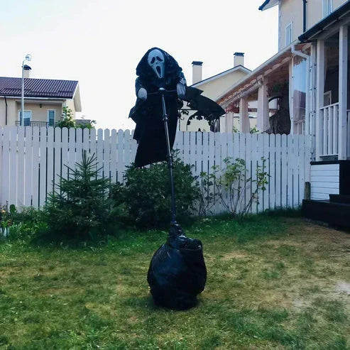 Fliegender Geist Halloween Dekoration mit Stützstange 200cm