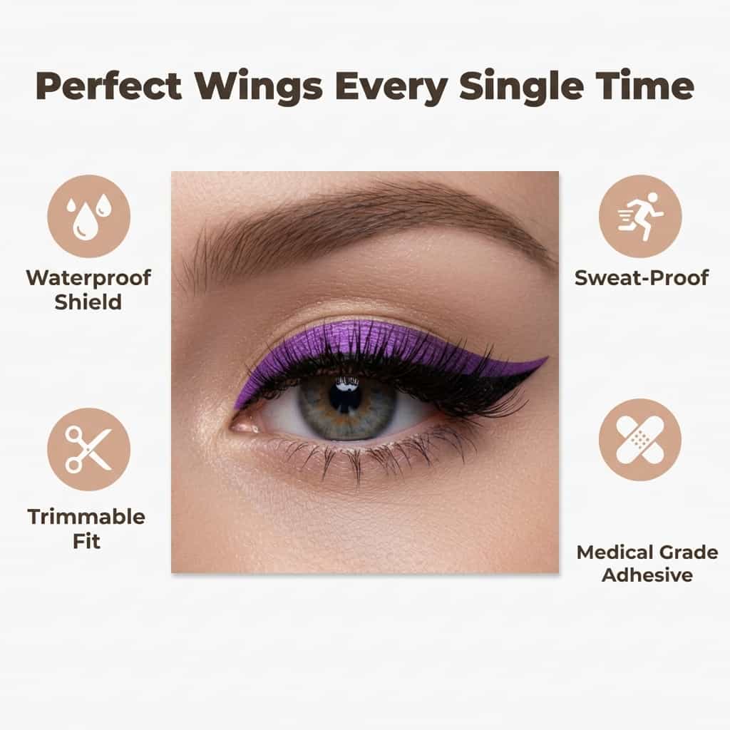 Wiederverwendbare Eyeliner Sticker – Symmetrischer Look für alle Augenformen