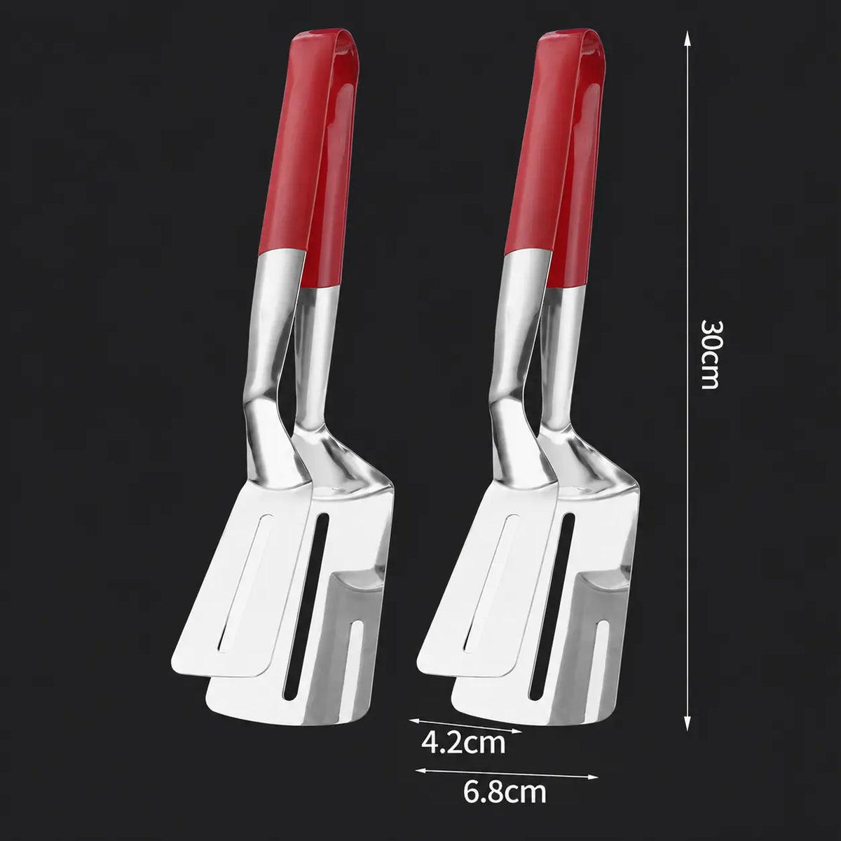 2-in-1 Spatelzange – Wenden und Greifen mit einem Werkzeug