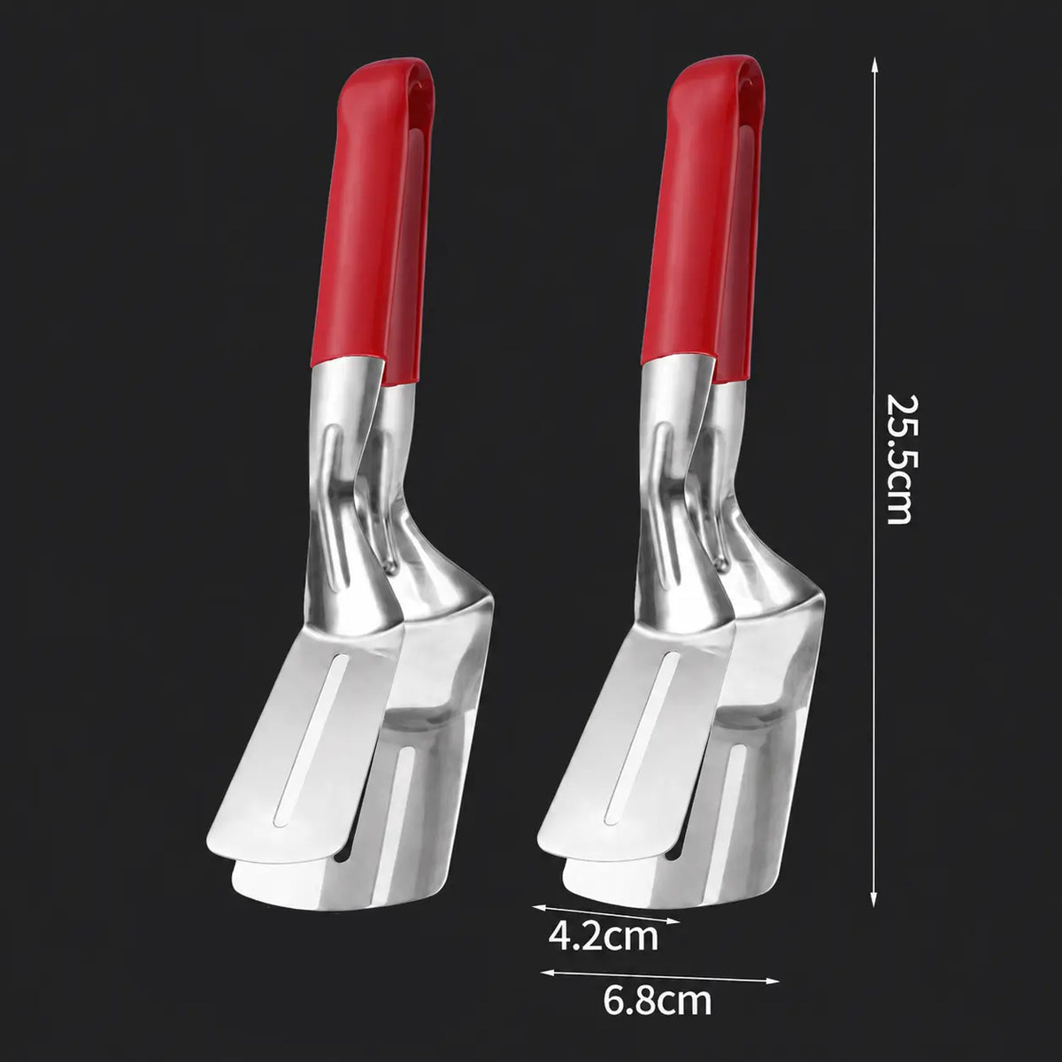 2-in-1 Spatelzange – Wenden und Greifen mit einem Werkzeug