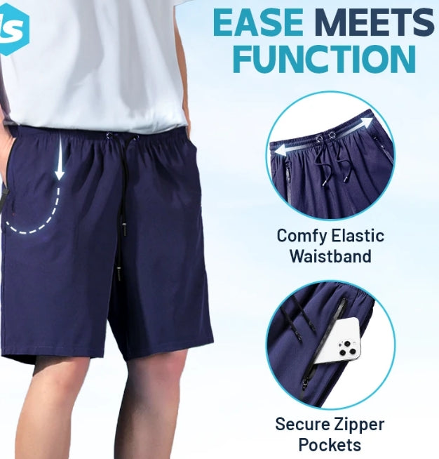 Ice Silk Shorts Unisex - Atmungsaktive Stretch Sportshorts
