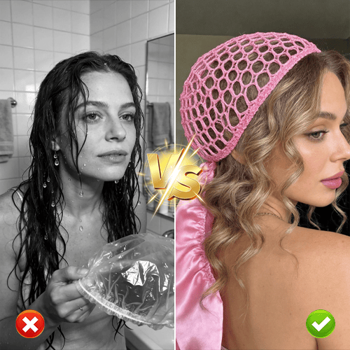 Schlafhaube für lockiges Haar – Frizz-Schutz & Locken über Nacht