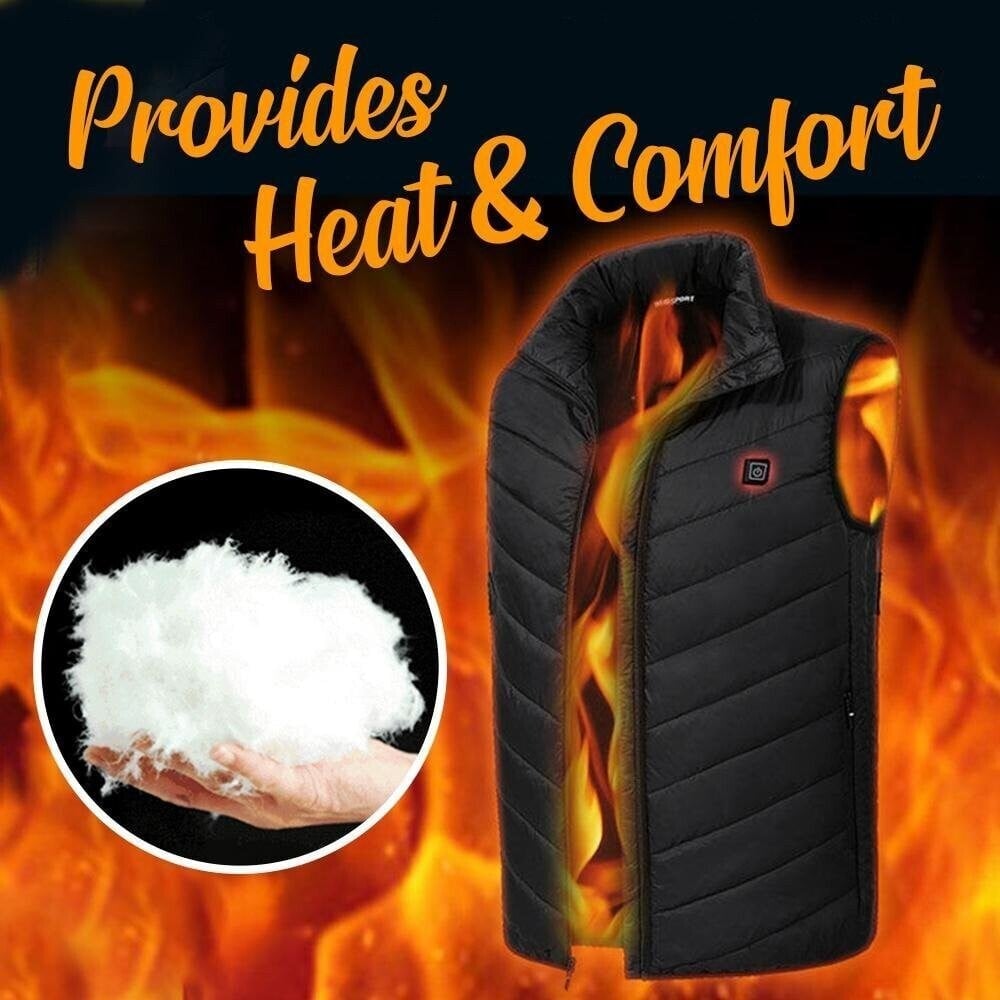 Beheizbare Weste mit Akku - Beheizte Outdoor Jacke wasserdicht