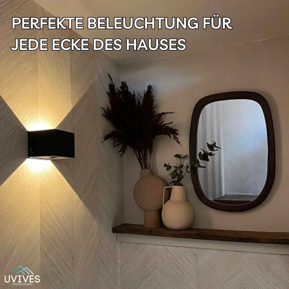 LED Wandleuchte Kabellos mit Bewegungssensor Warmweiß Innen