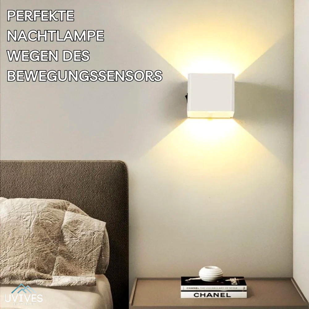 LED Wandleuchte Kabellos mit Bewegungssensor Warmweiß Innen
