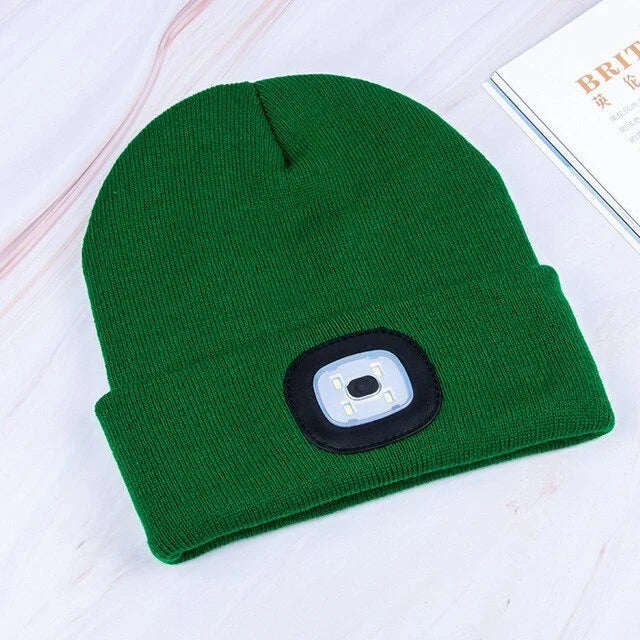 Beanie Mütze mit LED-Licht – warm und beleuchtet für draußen